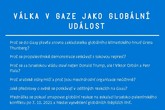pozvánka Válka v Gaze jako globální událost