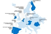 Mapa univerzit spojených v alianci RUN-EU.